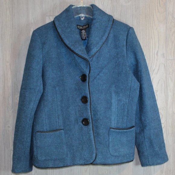DIALOGUE Wool Blend Blazer NWT Size Large - Picture 1 of 4